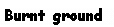 Text Box: Burnt ground 