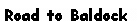 Text Box: Road to Baldock