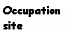 Text Box: Occupationsite